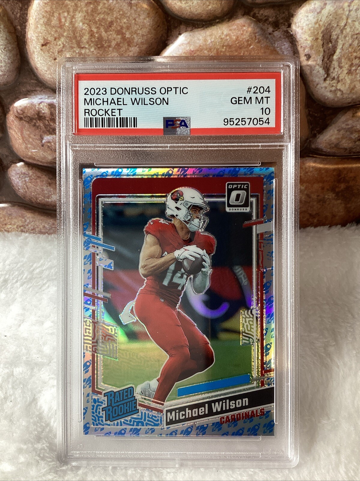 2023 Panini Donruss Optic - Rated Rookie Rocket Emoji Michael Wilson (RC) #204