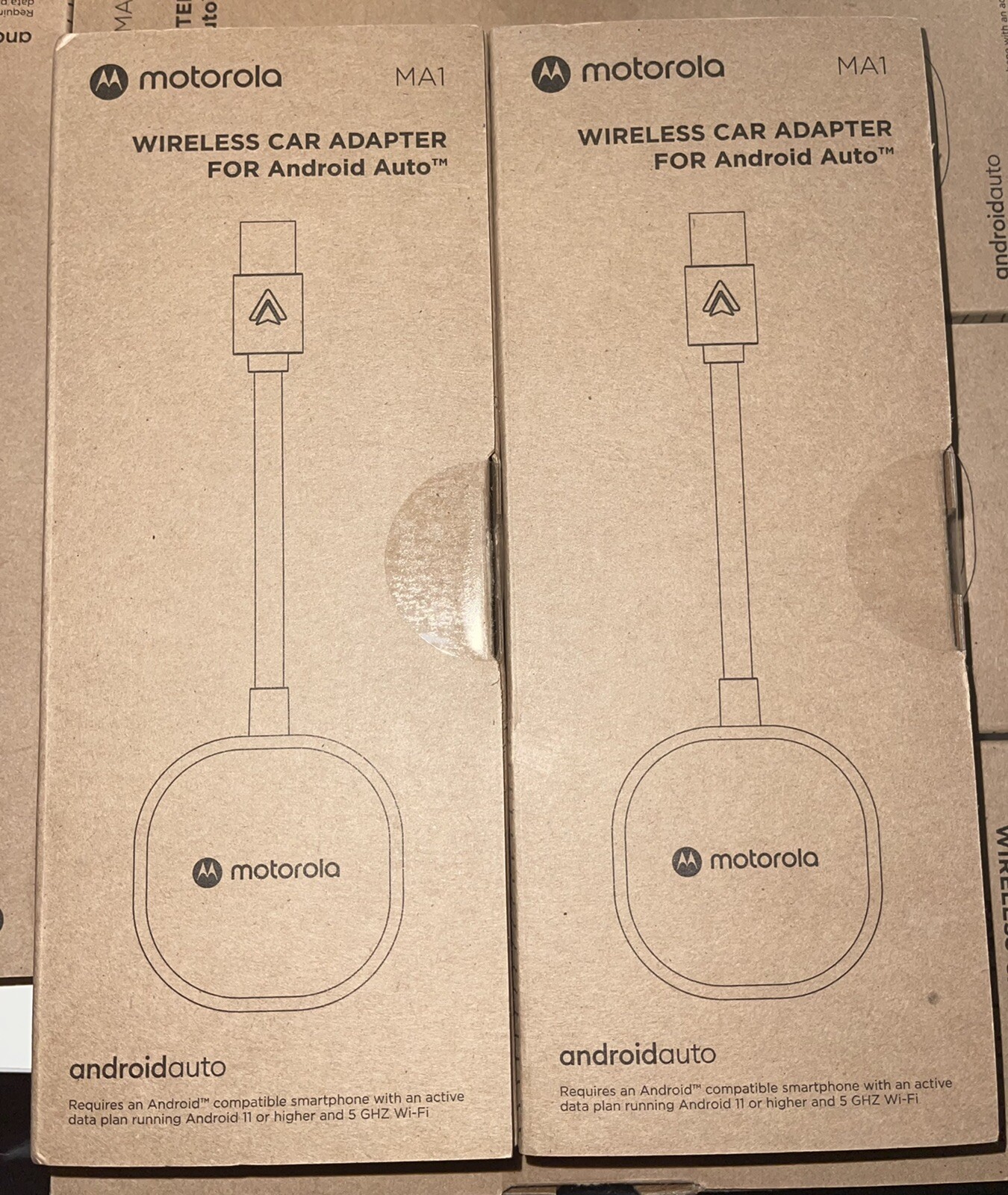 Motorola MA1 Wireless Android Auto Car Adapter Dongle Brand New! In Hand