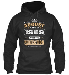 Perfection In Hoodie College Aged August to Standard Made 1989 wRt4n