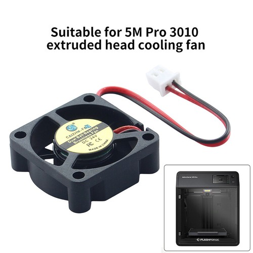 24V Extrusion Head Cooling Fan Dual Ball High RPM Fan for 5M Pro 3010 3D Printer - Afbeelding 5 van 8