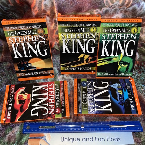 The Green Mile Parts 2, 3,4,5 & 6 by Author Stephen King Audio Cassettes 1996 - Picture 3 of 5