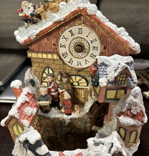 Mann Christmas Village And Carolers Water Fountain Battery Powered - Picture 5 of 9