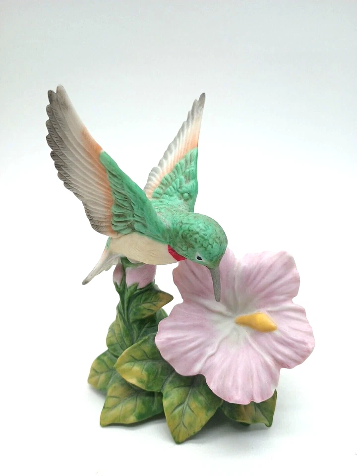 Homco 1429 Hummingbird on Flower Porcelain Figurine – Collectible Vintage Decor - Image 2 of 4
