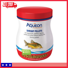 Aqueon Shrimp Pellets Fish Food 6.5 Ounce for Tropical Goldfish Loaches Catfish