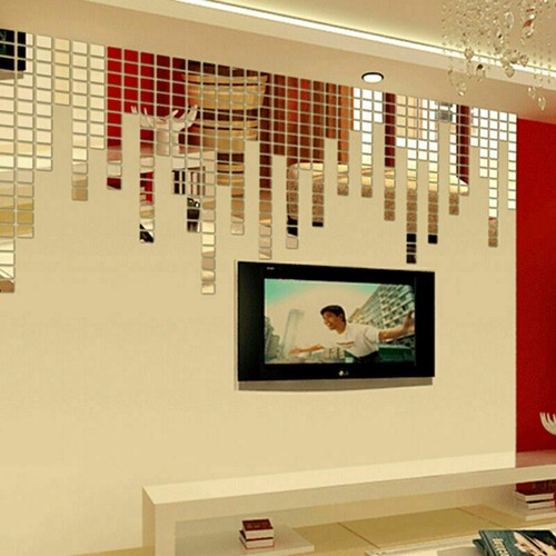 Removable Home Mirror Wall Stickers Decal Art Vinyl Room Decor DIY Self-adhesive - Picture 20 of 46