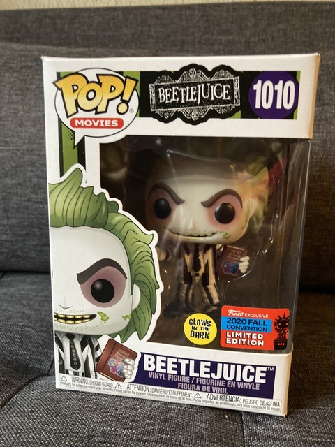 Funko Pop NYCC 2020 Beetlejuice Glows in The Dark #1010 Vinyl MINT for sale online | eBay