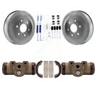 Rear Coated Brake Drum Shoes Cylinder Hardware Kit For Chevy Gmc 1500 6400Lb Gvw