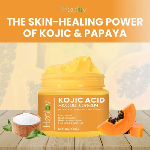 Kojic Acid Cream Skin Brightening Cream for Hyperpigmentation Dark Spot Remover - Picture 2 of 11