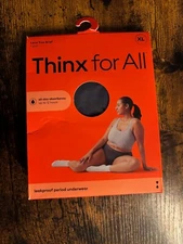 Thinx for All Period Underwear Panties Lace Trim Brief Size XL NEW
