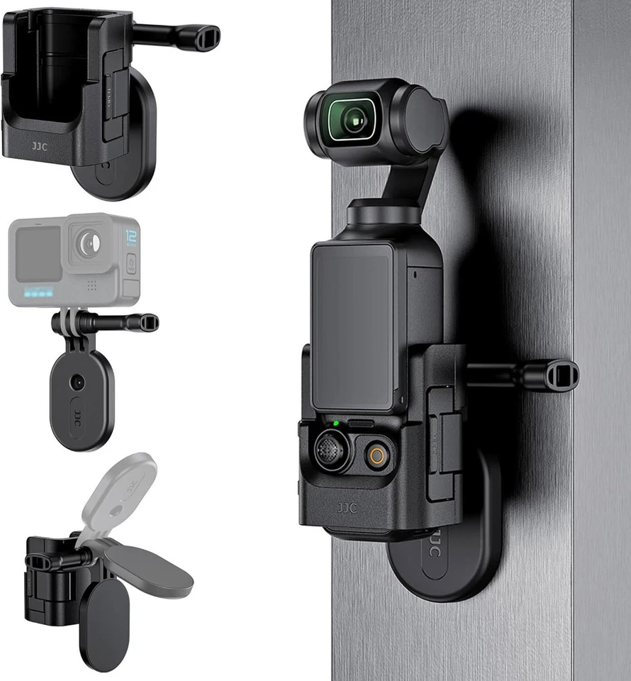 JJC Adattatore Supporto Magnetico per DJI Osmo Pocket 3, Supporto Angolo Regolabile