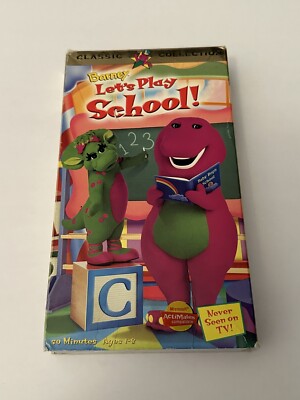 Barney - Lets Play School (VHS, 1999)