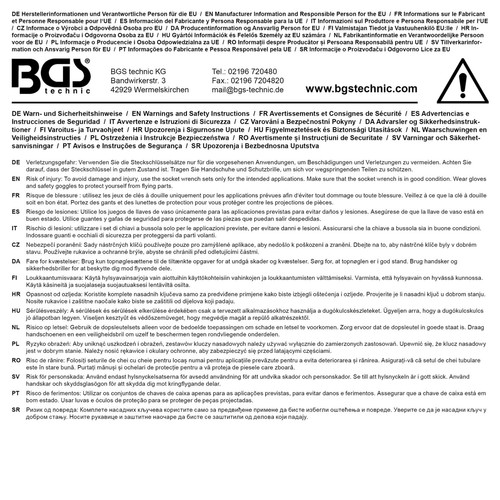 BGS DIY STECKSCHLÜSSEL, HANDWERKZEUGKOFFER - 216 STÜCK - Bild 5 von 5