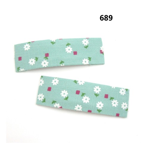 Large Fabric Covered Barrettes Bendy Hair Clips Snap Fashion Retro 90's Summer - Picture 69 of 213