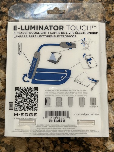 M-Edge e-Luminator eReader Book Light White Compatible With Nook Kindle New - 第 7/10 張圖片