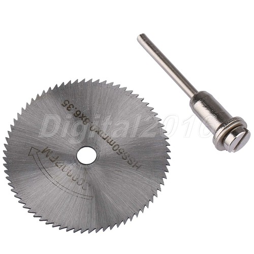 HSS Saw Blade Cutting Wheel Disc Mandrel Set Rotary Tool for Plastic Wood 50mm - Picture 5 of 11