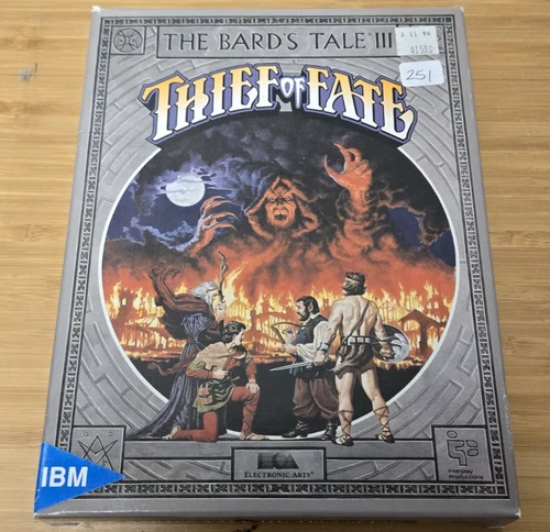 The Bard’s Tale III Thief of Fate PC Game (IBM) 2 Disks with Box Incomplete