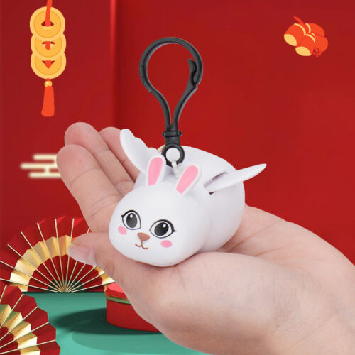 Cute Keychain Handbags Rabbit Pig Charm Animal Keyrings Bag Hanging Decoration - Imagen 1 de 13