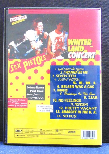 SEX PISTOLS WINTERLAND KONZERT ----------- SIEHE FOTOS - Bild 3 von 3