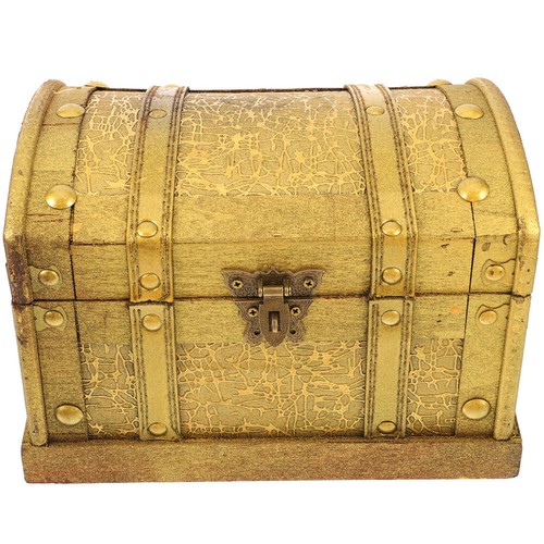 Retro Pirate Box Mini Treasure Chest Party Favors Case with Lock - Picture 12 of 22