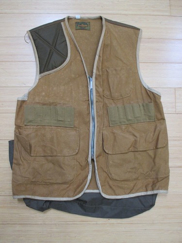 Vintage SafTbak Hunting Vest with Game Pouch & Shoulder Padding - Picture 1 of 13