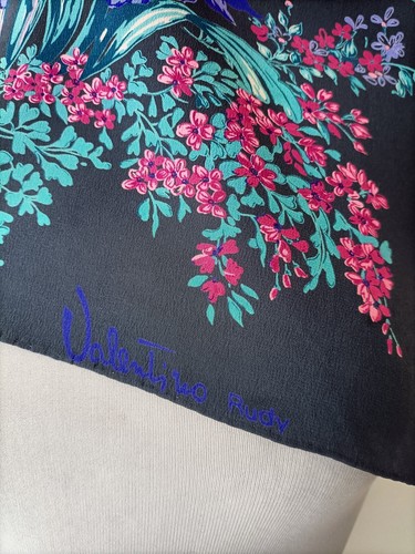 Valentino Rudy Foulard, scarf seta vintage - 第 2/10 張圖片
