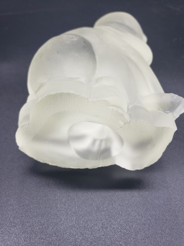 vintage frosted cat paper weight figurine 3.75" T6C - Picture 4 of 5