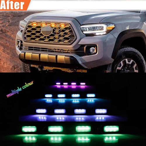APP Remote 16-Colors LED Front Grille Kit For 2020-2022 Toyota Tacoma TRD Sport - Bild 8 von 12