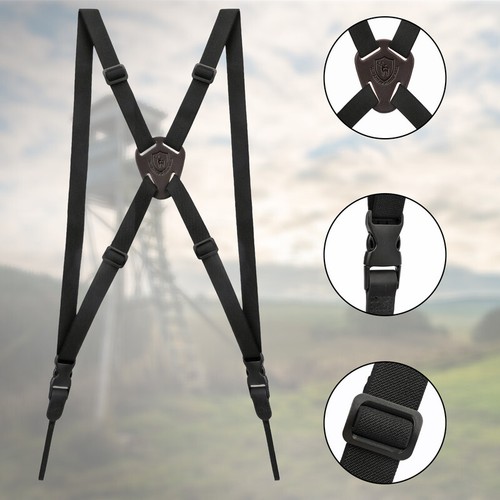 Hunting Binoculars Harness Camera Chest Carrying Strap Optics Rangefinder Holder - Picture 2 of 24