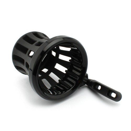 Motorcycle Handlebar Cup Holder Drink W/ Mesh Basket Mount Black For Harley CT - Picture 5 of 7