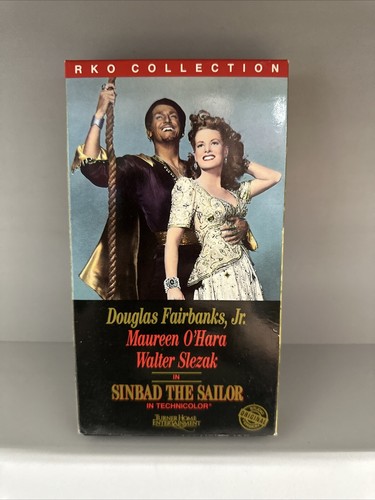 Sinbad the Sailor (VHS) Rare 1946 with Douglas Fairbanks Jr, Maureen O'Hara - Photo 1/2