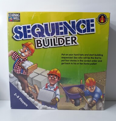 Sequence Builder Learning Well Game 2-8 Players New Reading Skills Story Order 