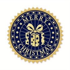 25Sheets Self Adhesive golden Foil Embossed Stickers Medal Decoration Sticker