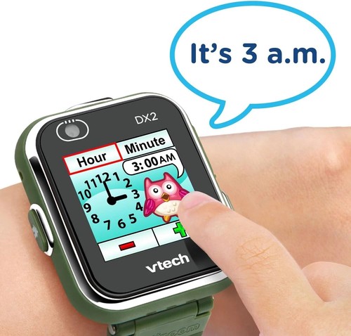 Reloj inteligente Vtech KidiZoom DX2 camuflaje para niños edades 4 + años nuevo - Imagen 4 de 16