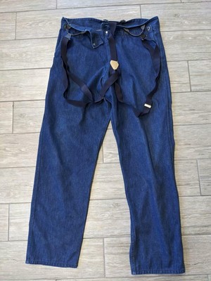 1940s denim WWII vintage SELVEDGE jeans 34x34 36x34 work SAILOR pants USN