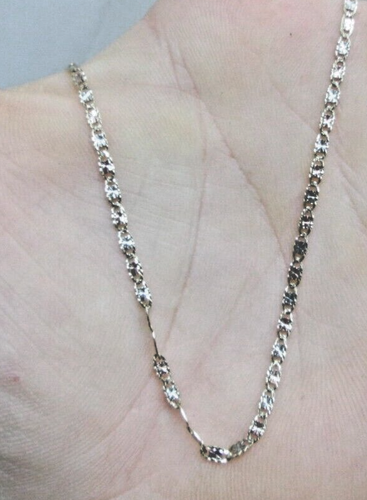 L@@K Shiny Real Solid 10k 3- Color Gold Constantine Chain necklace 24" long - Picture 5 of 13