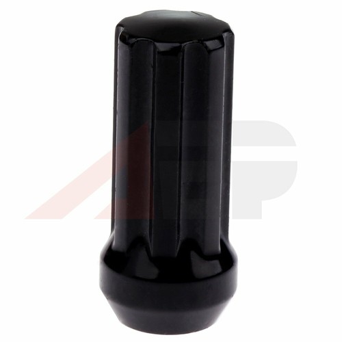 24 Pcs W/2 Keys Black 14x2mm 7 Splines Drive Close End Lug Nuts For Ford Lincoln - Picture 7 of 11