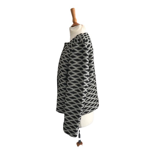Fenn Wright Manson Women’s Black Grey Light Embroidered Aztec Jacket UK -14 £120 - Picture 3 of 6