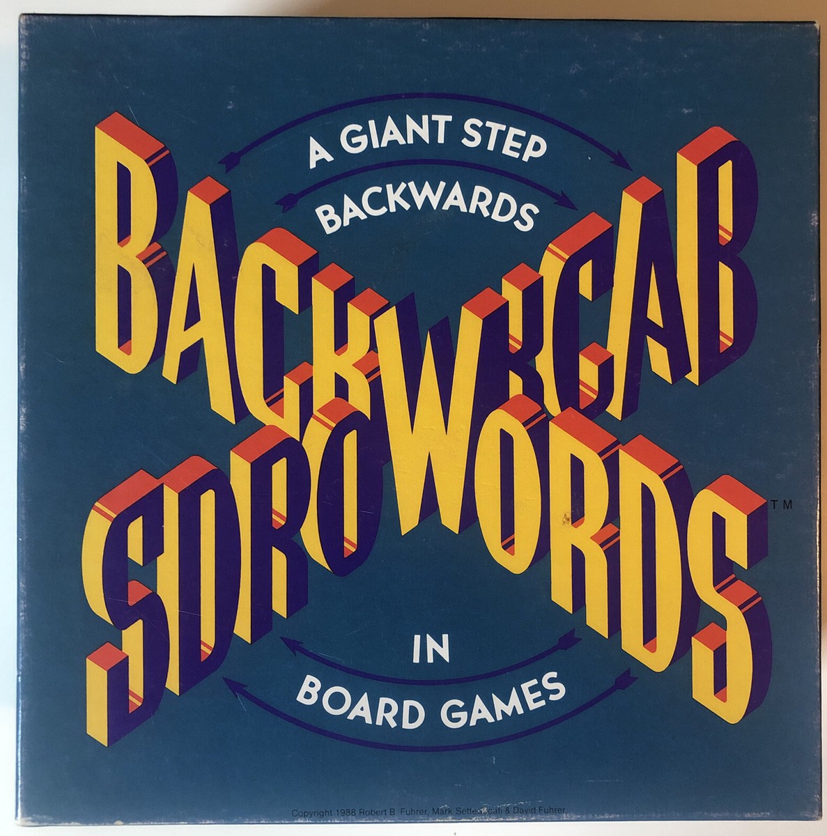 Vintage1988 Backwords Board Game - A Giant Step Backwards in Board Games