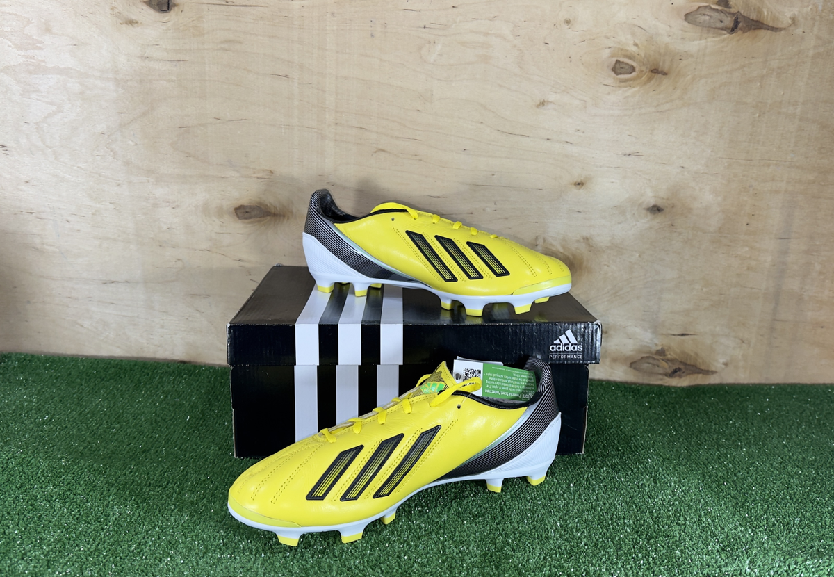 Adidas adizero F30 FG Leather G65394 Yellow boots Cleats  display picture 1