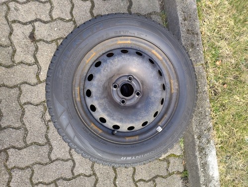 4x Winterkompletträder Fiat Grande Punto auf 1 5 Zoll Stahlfelgen - Bild 3 von 5