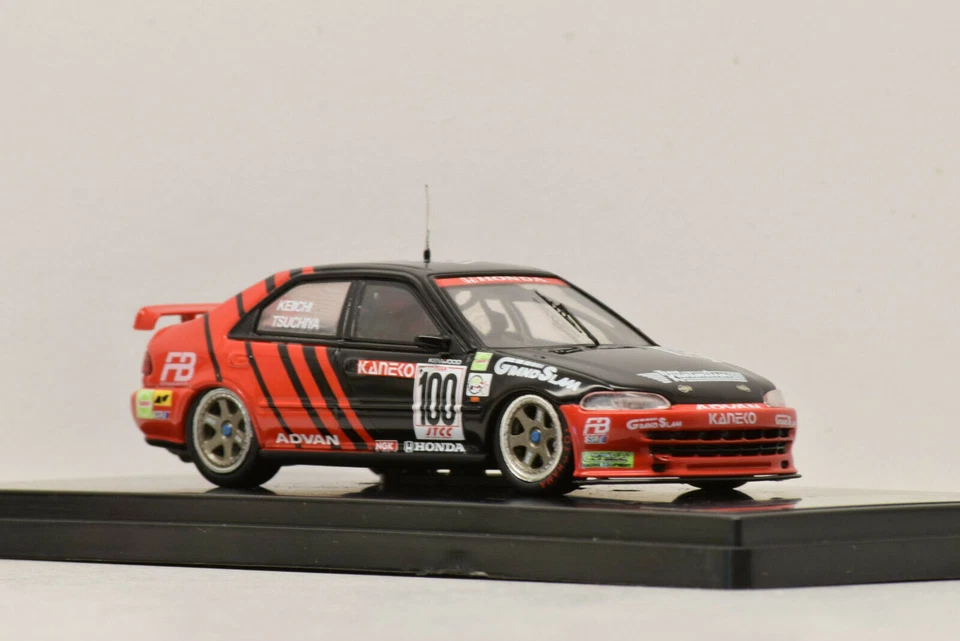 HONDA CIVIC EG9 #100 1995 TSUCHIYA TARMAC WORKS T43-012-95JTCC100 1/43 - Immagine 4 di 4