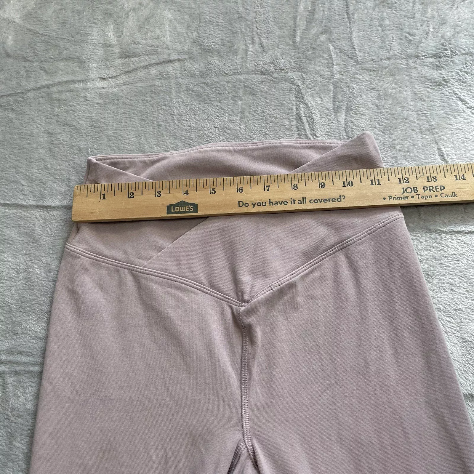 victoria-secret-vs crossover waist bootcut yoga pale dusky mauve pants
