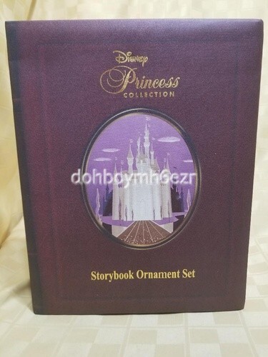 Vtg Walt Disney Princess Collection Storybook Ornament set Ariel Belle Aurora - Picture 1 of 4