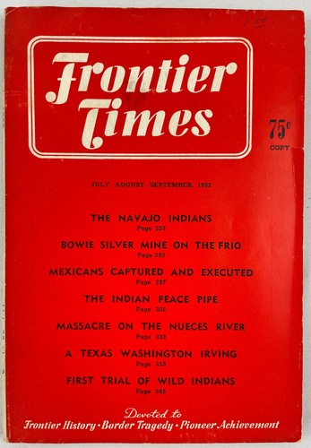 Frontier Times Magazine, 1953 - 1954, Vintage Western History, Pulp, Lot of 3 - Picture 2 of 13
