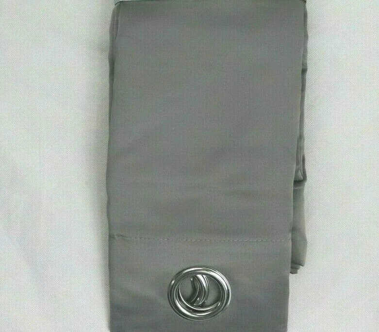 (2) 50 X108 JCP Liz Claiborne Kathryn Gray Light Filtering Grommet Curtain Panel - Image 4 of 4