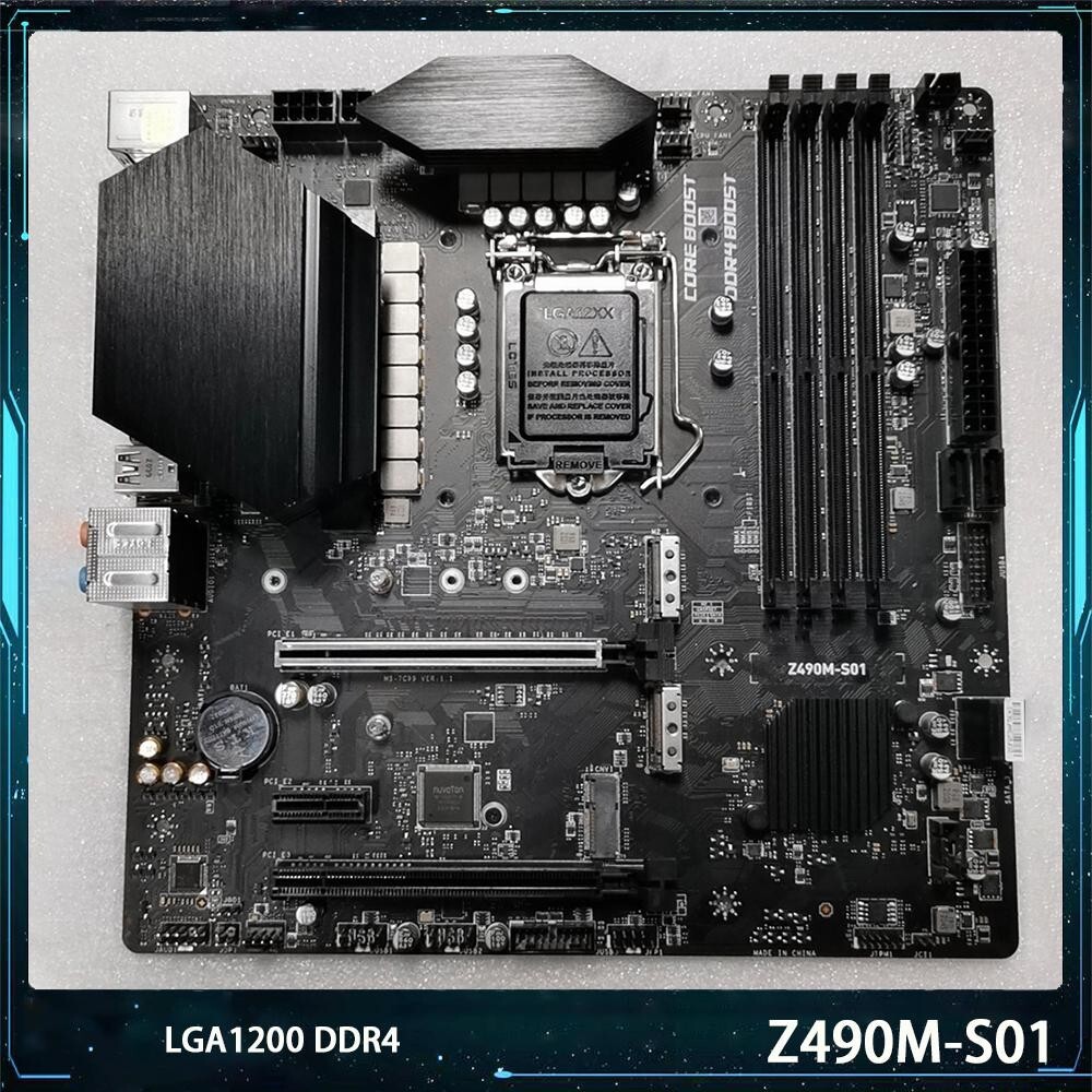 マザーボード MSI Z490M-S01 / LGA1200 / Micro-ATX MSI Z490M-S01 LGA 1200 DDR4 Intel Z490 SATA 6Gb/s Micro ATX