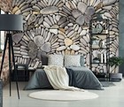 3D Stone Petals G6369 Wallpaper Wall Murals Removable Self-adhesive Honey