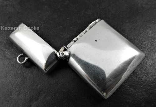 Antik viktorianisch 1900 massiv Sterlingsilber Vesta Streichholzsafe Etui Britton Gould - Bild 3 von 12