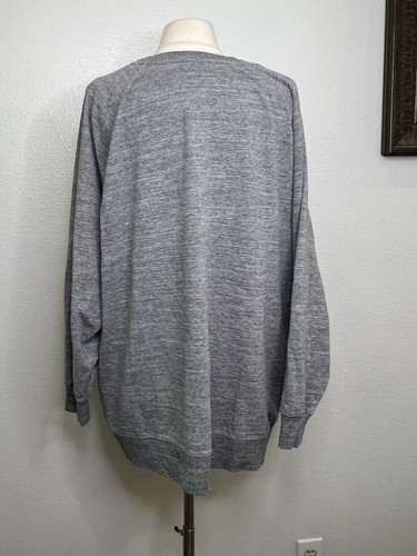 Wildfox Pour Favor Graphic Gray Crewneck Pullover Sweatshirt XL - Picture 4 of 8