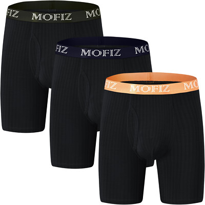 MoFiz Mens Underwear Performance Ultra Soft Modal Cotton Plaid Boxer Briefs MoFiz Mens Underwear Performance Ultra Soft Modal Cotton Plaid Boxer Briefs
